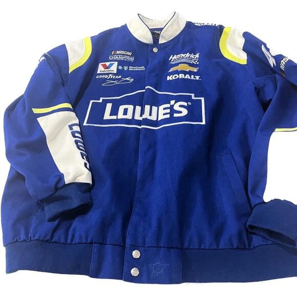 Nascar No 48 Jimmie Johnson Lowe's JH Design Racing Jacket Size 2XL New - Picture 2 of 15